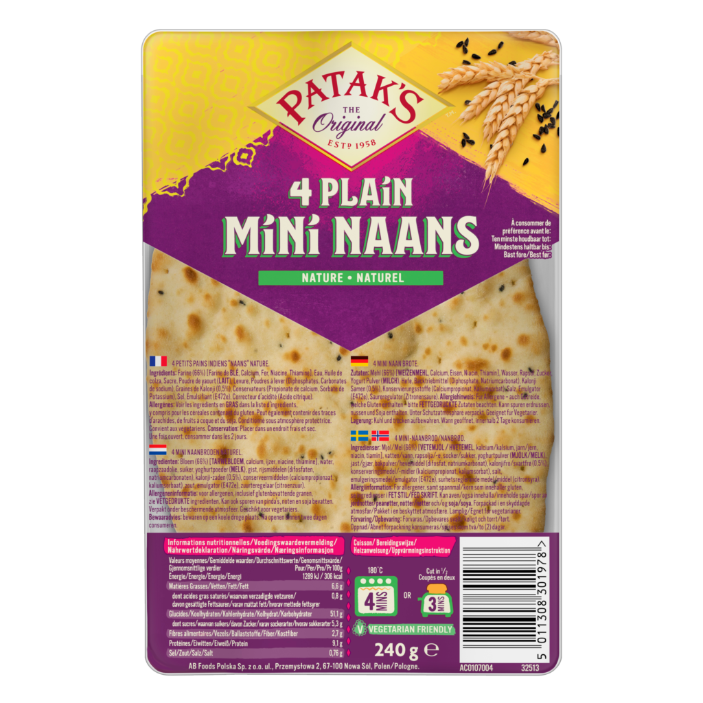 Mini naans nature