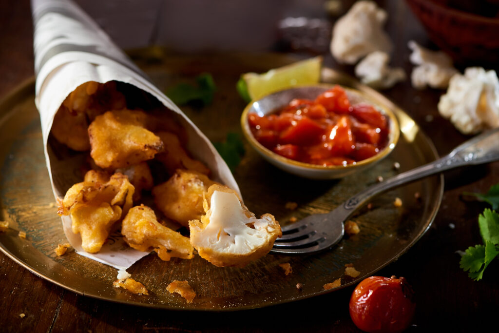 BEIGNET DE CHOU-FLEUR ROTI SAUCE TIKKA MASALA