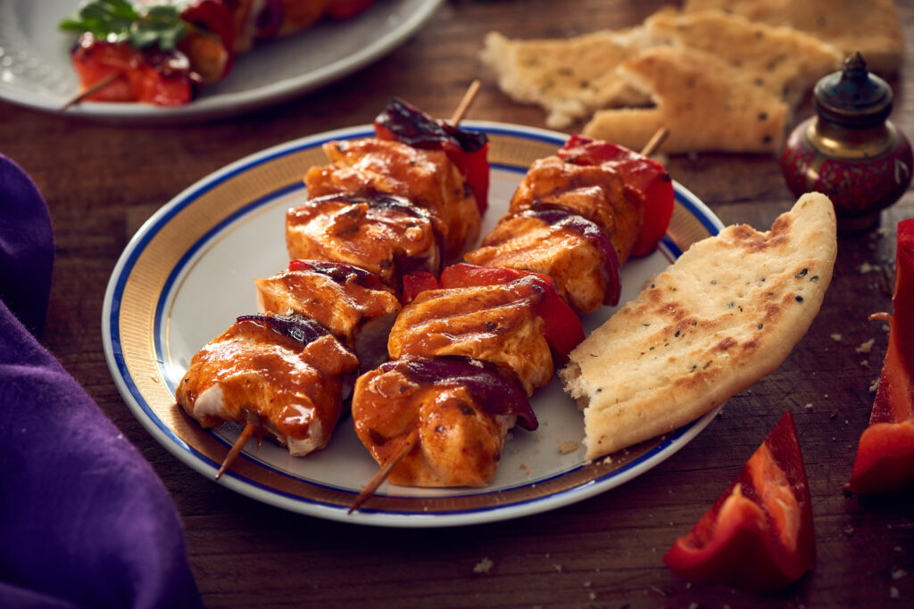 Brochettes de Poulet sauce tikka masala